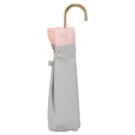 [2024] Wpc. Parasol Folding Umbrella, Light Shielding Organza Bicolor Mini Gray <100% Light Shading Ratio, 100% UV Protection, UPF50+, Rain or Rain, 21.7 inches (55 cm), Women's, Feminine, Stylish,