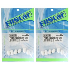 PRO FILSTAR ZIG Rig Dumbell Pop Up Foam White 12 Pieces 13 mm - Bait Pop Up for Fishing Hooks - Pop Up Fishing - Carp Bait - Carp Fishing Assembly - Fishing Bait - Food Accessories - Pop Up Carp Hook