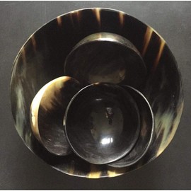 set of 5 Horn Bowls Viking Norse Medieval Reenactment|HORN BOWLs| Hand Crafted Serving Horn Bowl Set of 1 Large Bowl With 4 Small Bowls gift for mother,sister, girlfriend, relatives, christmas gift