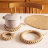 [LUYING] Trivet, Pot Trivet, Straw Trivet, Stylish, Heat Resistant, Includes