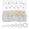 Wolfride 520 Pcs Nylon Washers, Flat Washers, Sealed Washers, M2,