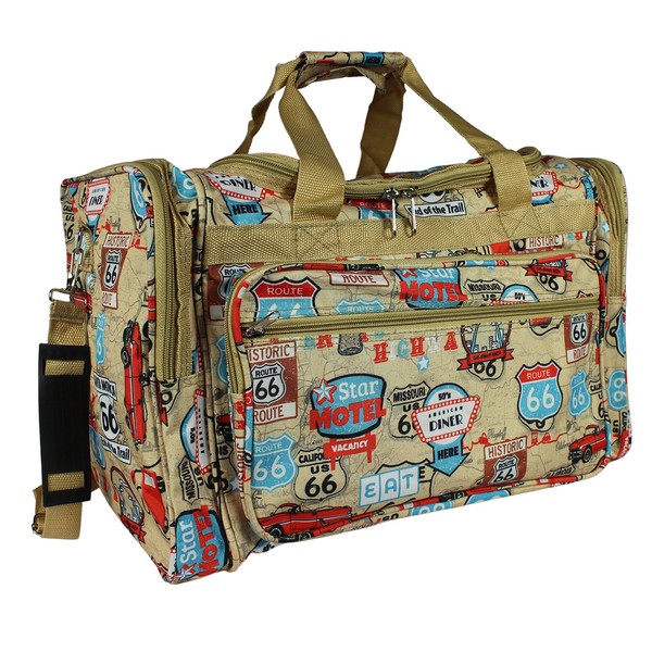 World Traveler Classic Prints 19-inch Duffel Bag, Route 66