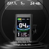 Bike Display Panel Waterproof Colorful Portable 5 Pins 24V 36V