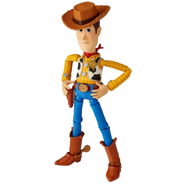 Kaiyodo Revoltech Toy Story Woody Ver. 1.5, Total Height Approx. 5.9 inches (150 mm), Non-scale, Pre-painted Action Figure