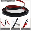 QDYMXUN Glossy Black Peel and Stick PVC Molding Trim, Flexible