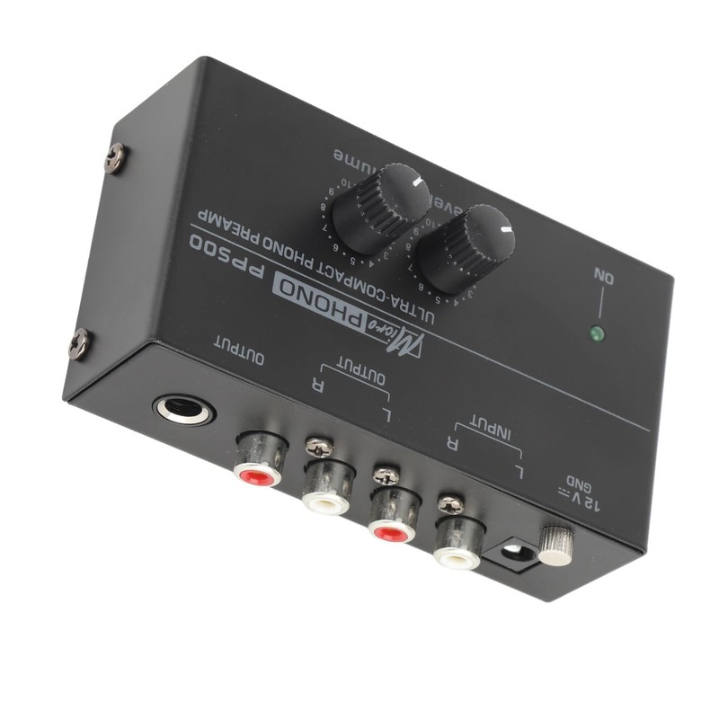 Phono Preamp, RIAA Equalization 100‑240V Ultra Low Noise 1/4 (US