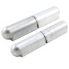 Supa 3-3/16" Premium Aluminium Weldable Bullet Hinges w/Fixed SS pin,