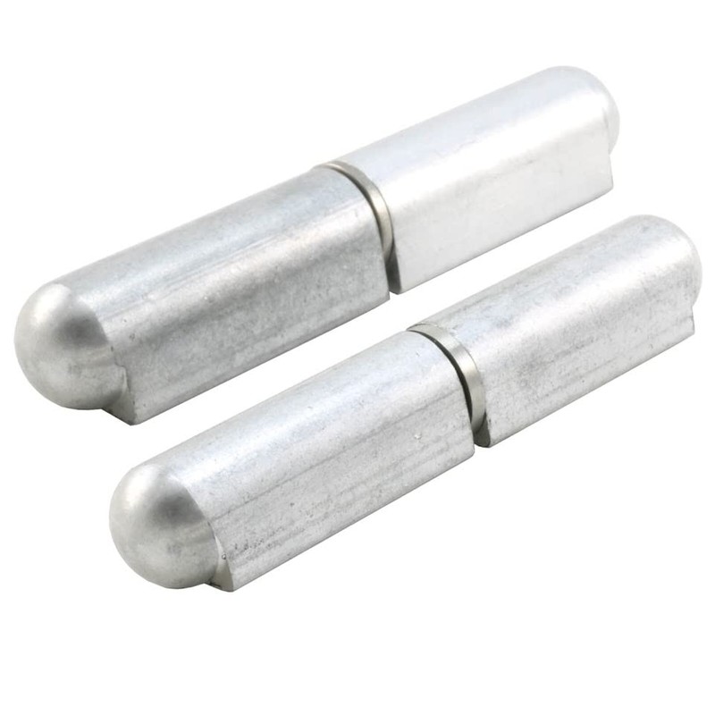 Supa 3-3/16" Premium Aluminium Weldable Bullet Hinges w/Fixed SS pin,