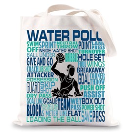 BWWKTOP Water Polo Tote Bag Water Polo Player Gifts Water Polo Lover Shoulder Bag Water Polo Team Gift, Water Polo, One Size