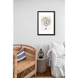 Scholar Tree A4 Frame Black A4 Picture Frame Wood with A5 Mount with Stand Table or Wall Hanging 1 Pack