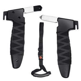 Gatnetly 2 Pack Car Handle Assist for Elderly, Auto Cane Portable Vehicle Support Handle - 3-in-1 Multifunctional Car Handle for Seniors and Handicapped, Car Handle Strap with Nylon Band (Black)