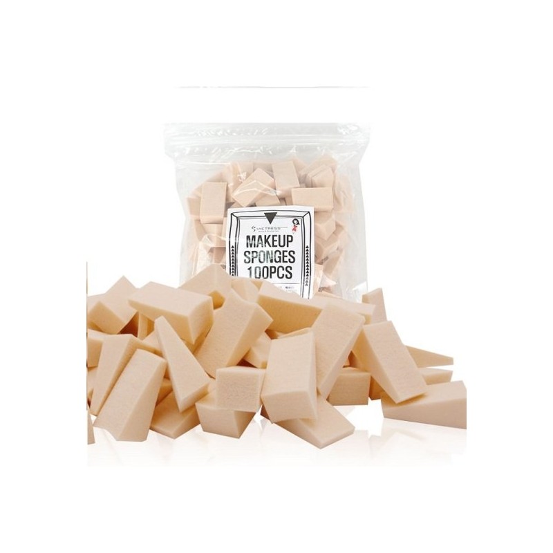DNK Cosmetics Large Capacity Triangular Puff Sponge 100-Pack / 대용량