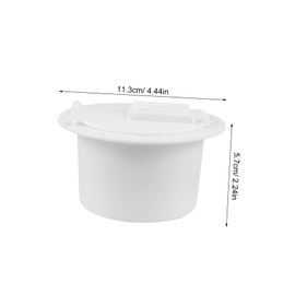 ULTECHNOVO 1 Set of Rv Part Boat Storage Box Cord Hatch Rv Accessory for Travel Trailers Rv Cable Cover Rv Power Cord Hatch Cable Hatch Cover White Yacht Storage Box