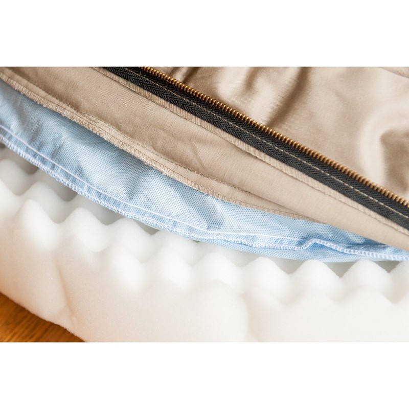 Snoozer Orthopedic Cozy Cave Pet Bed, Large, Khaki