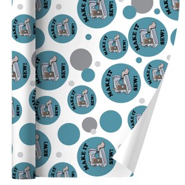 GRAPHICS & MORE Make It Sew So Sewing Funny Humor Gift Wrap Wrapping Paper Roll