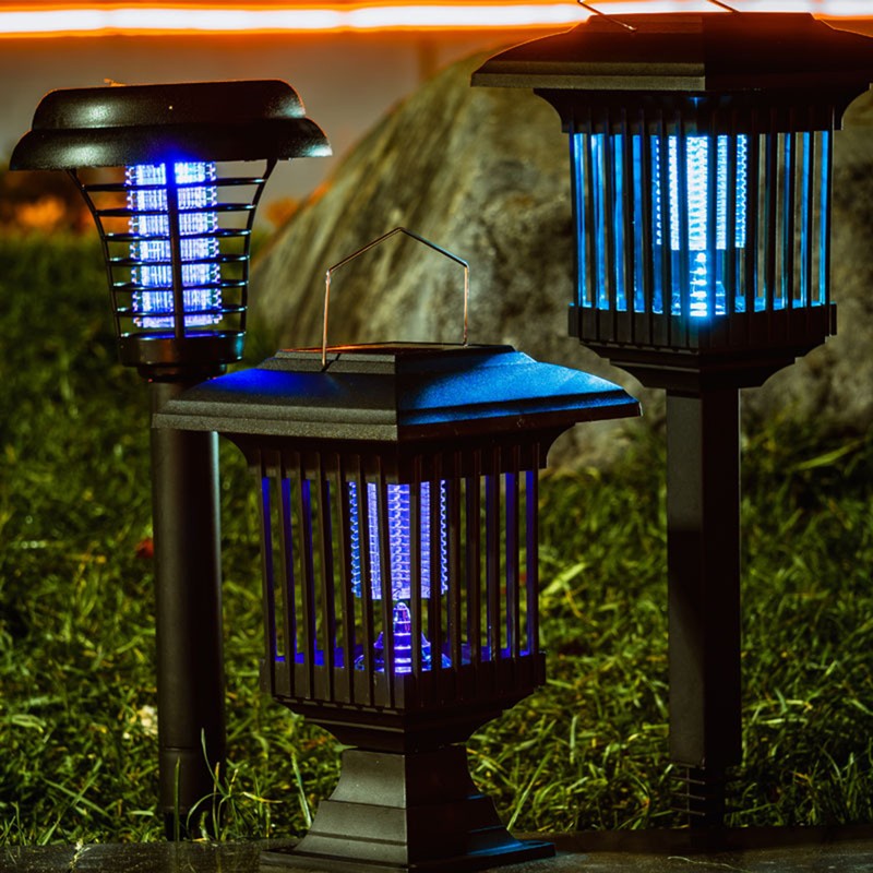 Solar Mosquito Killing Lamp Lawn Lamp Bug Zapper Outdoor Insect