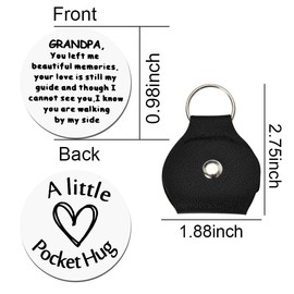 Cross Pocket Hug Token for Best Friend Christmas Birthday Gifts for Daughter Son Religious Pocket Token Keychain for Sister Brother Inspirational Motivational Gift for Christian Keepsake Gifts