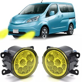 qobsos 3.5 Inch Fog Light Bulb Pair LED Bumper Fog Light Driving Lamp Yellow Lens For Nissan NV200 2010-2019,3500k,Pack of 2