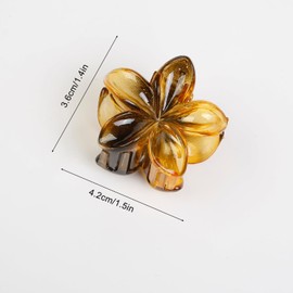 6 Pcs Small Flower Hair Claw Clips for Women, Cute Hair Claw Clips for Womens Hair Hawaiian Flower Non Slip Hair Barrettes Hair Accessories