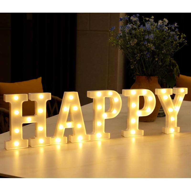DyingSwan Small Led Marquee Letters, Light Up Letters, 8.58 Inch