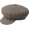 Kangol Wool Spitfire Flat Cap Warm Grey