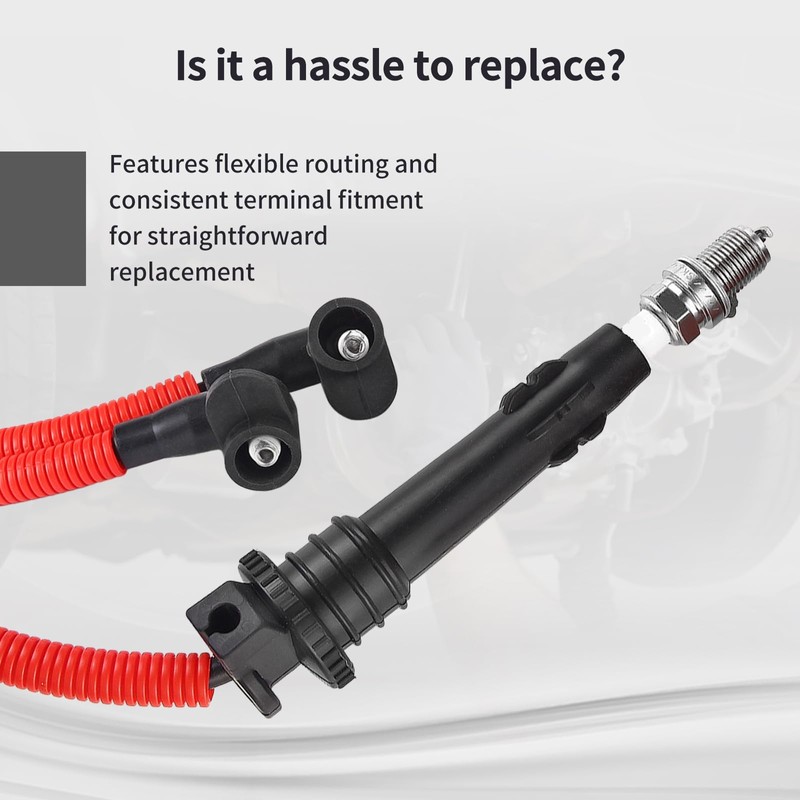 Ignition Coil Wires and Spark Plugs for Polaris General 4