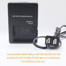 MH-24 Camera Charger for Nikon EN-EL14 en-el14a Battery P7100 P7000 D3100 D5200 D5100 D3200 D3300 D5300 P7000 P7800 Camera