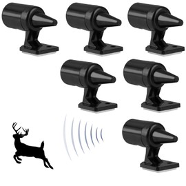 YUBBYSTU 6 Pieces Ultrasonic Deer Whistles, Air Powered Ultrasonic Deer Warning, Wild Animal Warning Devices, Prevent Cars and Motorcycles from being driven by wild animals