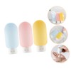 Baluue 3pcs Portable Travel Bottles Leak Empty Lotion Containers for