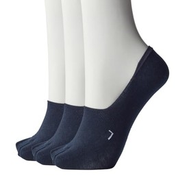 GUNZE BODYWILD Socks, No Slip Off, Body Wild, Foot Cover, 5 Toes, Deodorizing, LR Determining, Left & Right Side, Deep Shoes, Set of 3 Pairs of Same Color, Men's, New Model Neckline