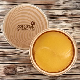 The Saem Eye Area Nourishing Eye Area Recovery Gold Snail Eye Gel Patches, 6 Pieces, 120g, 60 Pieces / 더샘 눈가 영양 눈가 회복 골드 스네일 아이겔 패치 6개 120g 60개입