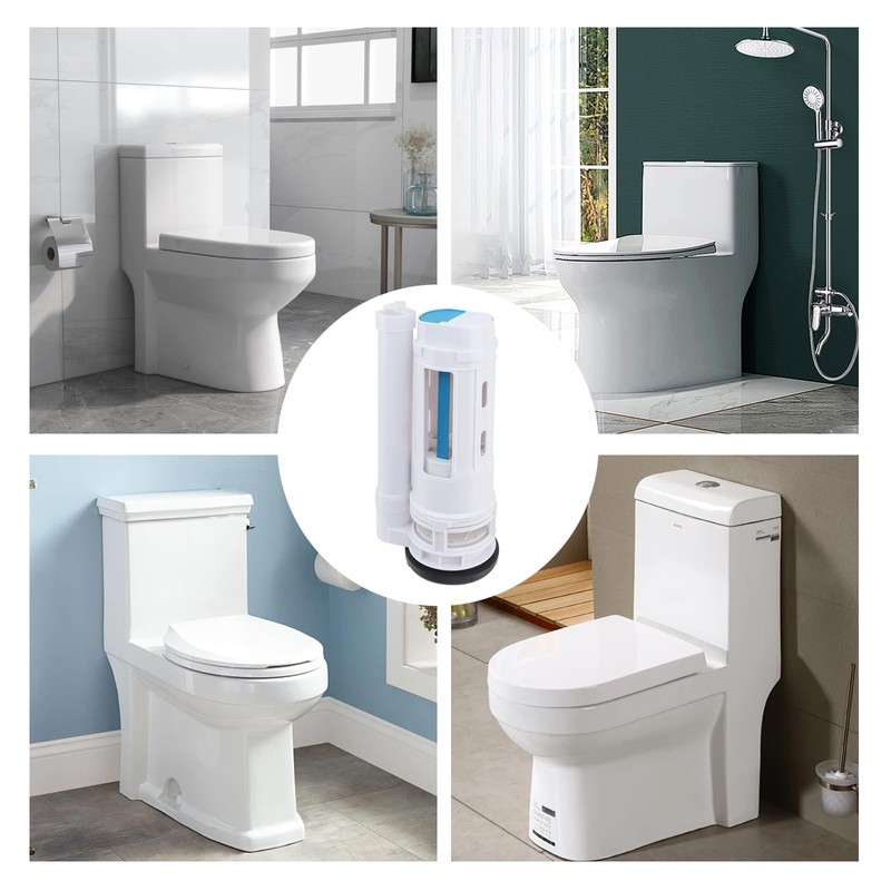 T Tulead Toilet Push Button Valve Replacement Flush Toilet Dual