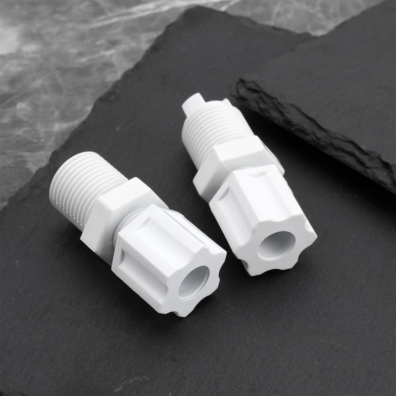 LT Easiyl 2pcs Chlorinator Check Valve Compression Nut Inlet Fitting