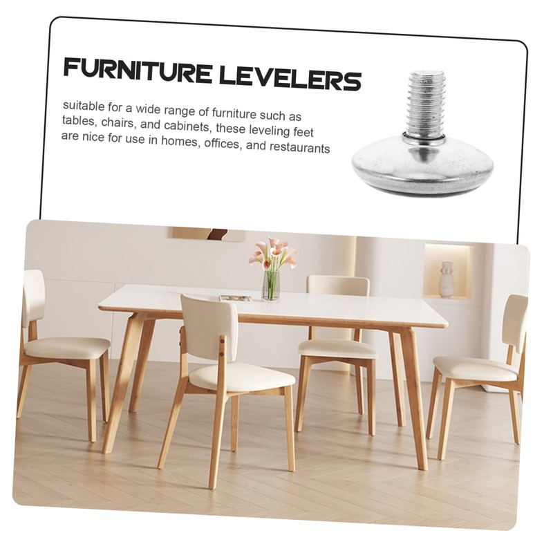 TEHAUX 24PCS Adjustable Leveling Feet Heavy Duty Furniture Levelers for