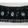 2 1/4" Wide Pleated with Lace Ruffled Trim Price Per