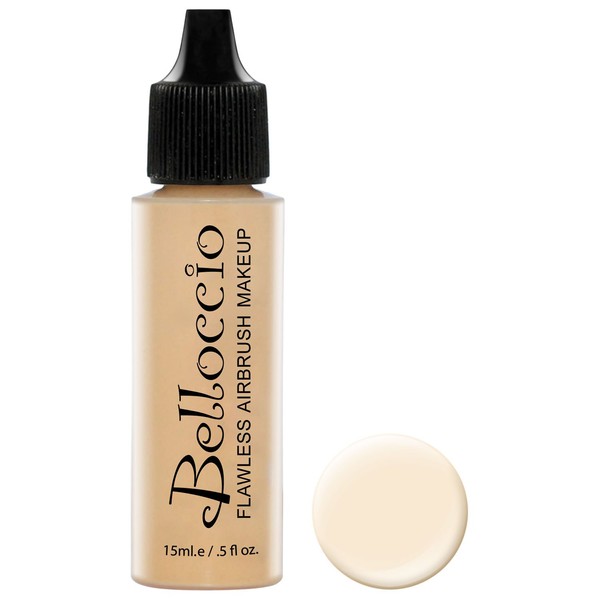 Belloccio's Professional Cosmetic Airbrush Makeup Foundation 1/2oz Bottle: Vanilla