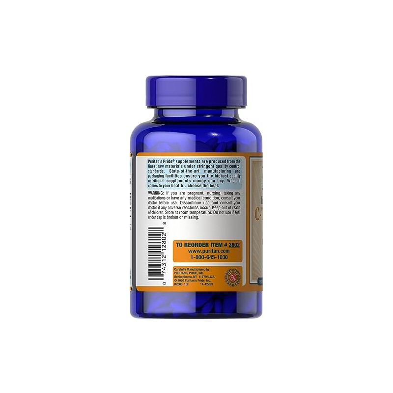 Puritan's Pride Vitamin C 1500 mg with Rose HIPS Caplets,