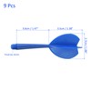 M METERXITY 9 Pack Integrated Dart Shaft and Flights-Screw In-one