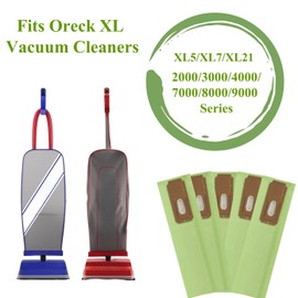 25 Pack Vacuum Bags Fits for Oreck Type CC, LUNARUBBY Replacement Dust Bag for XL XL2 XL7 XL21 Upright Vacuum, CCPK8 CCPK8DW Parts BM06 Kit, Fit All Oreck XL Upright Vacuum Cleaner
