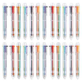 Back to School Supplies 24 PCS Ballpoint Pens for School 6-in-1 Colored Pens Ballpoint Party Favors Office Supplies Multicolor Pens Back to School Gifts for Students Son Daughter Classroom Birthday