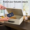 KYODOLED Fireproof Document Box with Key Lock, Safe Storage Box