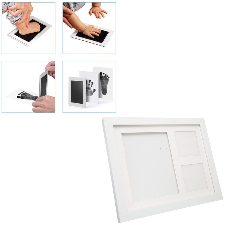Baby Hand and Footprint Kit DIY Safe Babyprints Photo Frame