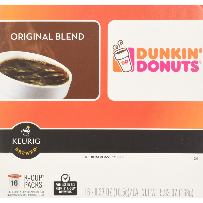 Dunkin Donuts Original Flavor Coffee K-Cups For Keurig K Cup