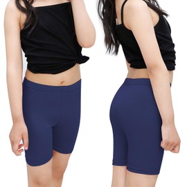 Auranso Set of 6 Short Girls Children's Cycling Shorts Short Leggings for Girls 2-10 Years, Multicolour 1