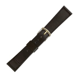 Maruman Watch Band, Cow (Calf), Made in Japan, Black, Casual