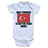 Turkish American Baby Bodysuit Bundle (3 Piece Set), 3-6 Months