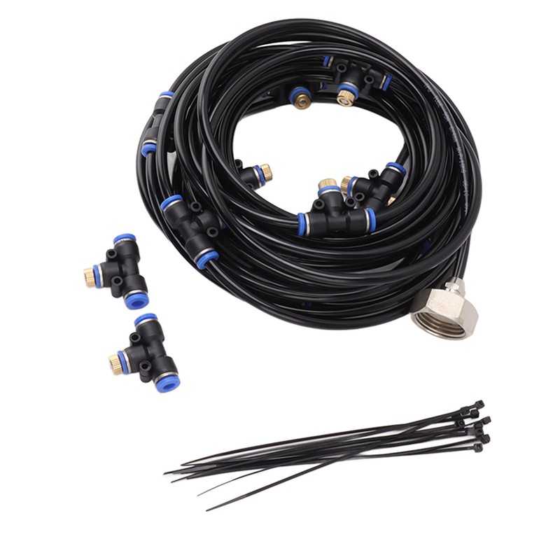 Patio Misting Cooling System Backyard Greenhouse Water Mist 8m 26ft