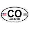US Decal, Inc. Leadville, Colorado Oval Sticker