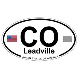 US Decal, Inc. Leadville, Colorado Oval Sticker