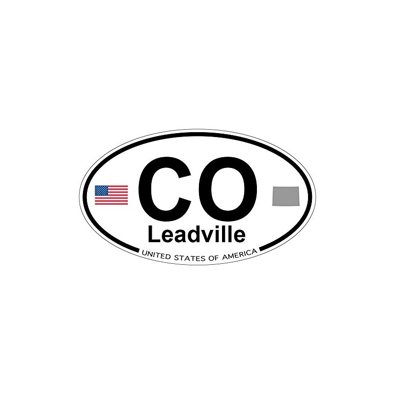 US Decal, Inc. Leadville, Colorado Oval Sticker